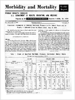 Morbidity and Mortality Weekly Report For release May 15 1959 Vol 8 No 18