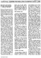 NATIONAL CENTER FOR HEALTH STATISTICS DATA LINE