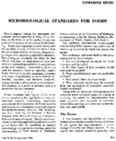Microbiological standards for foods