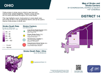 OH Congressional District 14 Stroke and Stroke Centers Map 119th Congress