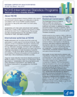 NCHS international statistics programs  Washington Group on Disability Statistics
