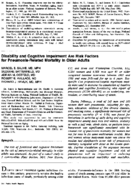 Disability and cognitive impairment are risk factors for pneumoniarelated mortality in older adults