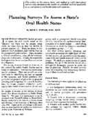 Planning surveys to assess a States oral health status