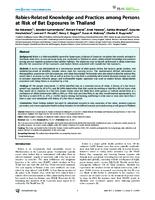 RabiesRelated Knowledge and Practices Among Persons At Risk of Bat Exposures in Thailand
