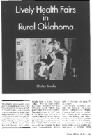 Lively health fairs in rural Oklahoma