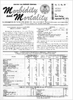 Morbidity and Mortality Weekly Report Vol 21 No 39 week ending September 30 1972