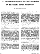 A community program for the prevention of rheumatic fever recurrence