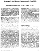 Stream life below industrial outfalls