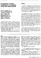 A comparison of elderly participants in a community survey with nonparticipants