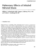 Pulmonary Effects of Inhaled Mineral Dusts