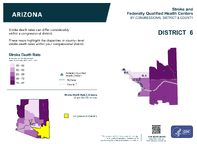 AZ Congressional District 06 Stroke and Federally Qualified Health Centers Map 118th Congress