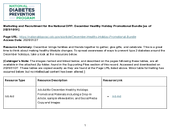 Marketing and Recruitment for the National DPP December Healthy Holiday Promotional Materials