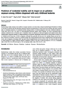 Predictors of residential mobility and its impact on air pollution exposure among children diagnosed with early childhood leukemia