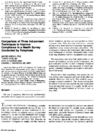 Comparison of three inducement techniques to improve compliance in a health survey conducted by telephone
