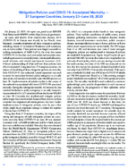 Mitigation Policies and COVID19Associated Mortality  37 European Countries January 23June 30 2020