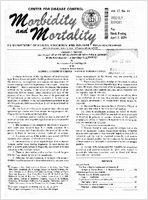 Morbidity and Mortality Weekly Report Vol 23 No 14 week ending April 6 1974