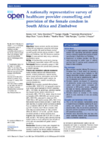 A nationally representative survey of healthcare provider counselling and provision of the female condom in South Africa and Zimbabwe