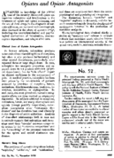 Opiates and opiate antagonists