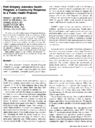 Port Allegany Asbestos Health Program A Community Response To A Public Health Problem