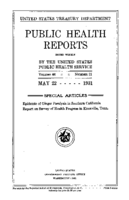 Public Health Reports  v 46 no 21  cover