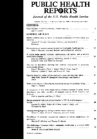 Public Health Rep  v 107 no 1  table of contents