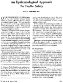 An epidemiological approach to traffic safety