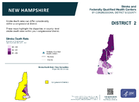 NH Congressional District 02 Stroke and Federally Qualified Health Centers Map 118th Congress