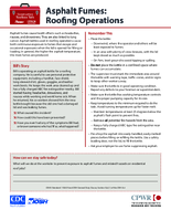 Construction Toolbox Talk Asphalt Fumes Roofing Operations
