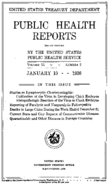 Public Health Reports  v 51 no 2  cover