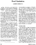 Food sanitation