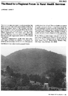 The Need For A Regional Focus In Rural Health Services