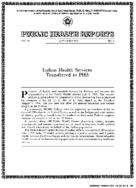 Public Health Reports September 1954 Indian Health Services transferred to PHS