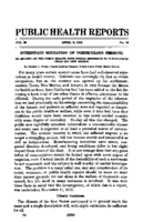 Public Health Reports  V 30 No 15 April 9 1915