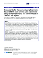Expanded Quality Management Using Information Power EQUIP protocol for a quasiexperimental study to improve maternal and newborn health in Tanzania and Uganda