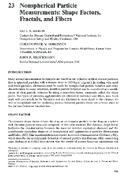 Nonspherical Particle Measurements Shape Factors Fractals and Fibers