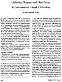 Unfinished business and new forces in environmental health orthodoxy