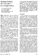 Serologic evidence of L australis A in a Georgia patient
