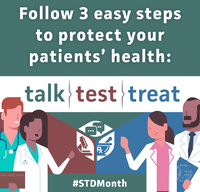 Follow 3 easy steps to protect your patients health  talk test treat