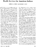 Health services for American Indians