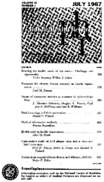 Public Health Reports  v 82 no 7 July 1967  table of contents