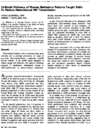 15month followup of women methadone patients taught skills to reduce heterosexual HIV transmission