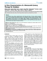 In Vitro Characterization of a NineteenthCentury Therapy for Smallpox