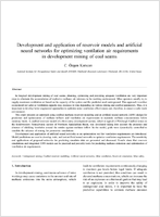 Development And Application Of Reservoir Models And Artificial Neural Networks For Optimizing Ventilation Air Requirements In Development Mining Of Coal Seams