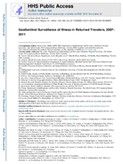 GeoSentinel Surveillance of Illness in Returned Travelers 20072011