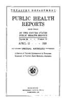 Public Health Reports  v 44 no 15  cover