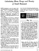 Calculating home range and density of small mammals