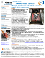 Construccin Narracin de Lesines Observador Pierde Las Puntas de Los Dedos de la Mano en el Acoplador Rpido de la Excavadora