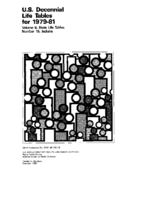 US decennial life tables for 197981 volume II number 15 Indiana