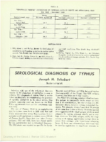 Serological diagnosis of typhus