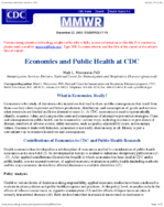 Economics and Public Health at CDC